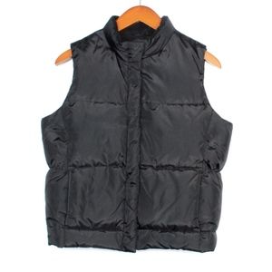 GAP Size X-Small Black Down Puffer Vest Outerwear